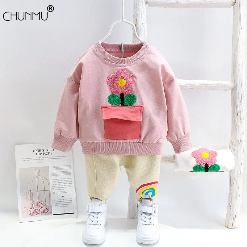 Baby Girls Clothes Spring Fashion Children Flower Tops + Pants 2Pcs Casual Toddler Girls Costume Autumn Kids Outfit
Baby Girls Clothes Spring Fashion Children Flower Tops + Pants 2Pcs Casual Toddler Girls Costume Autumn Kids Outfit