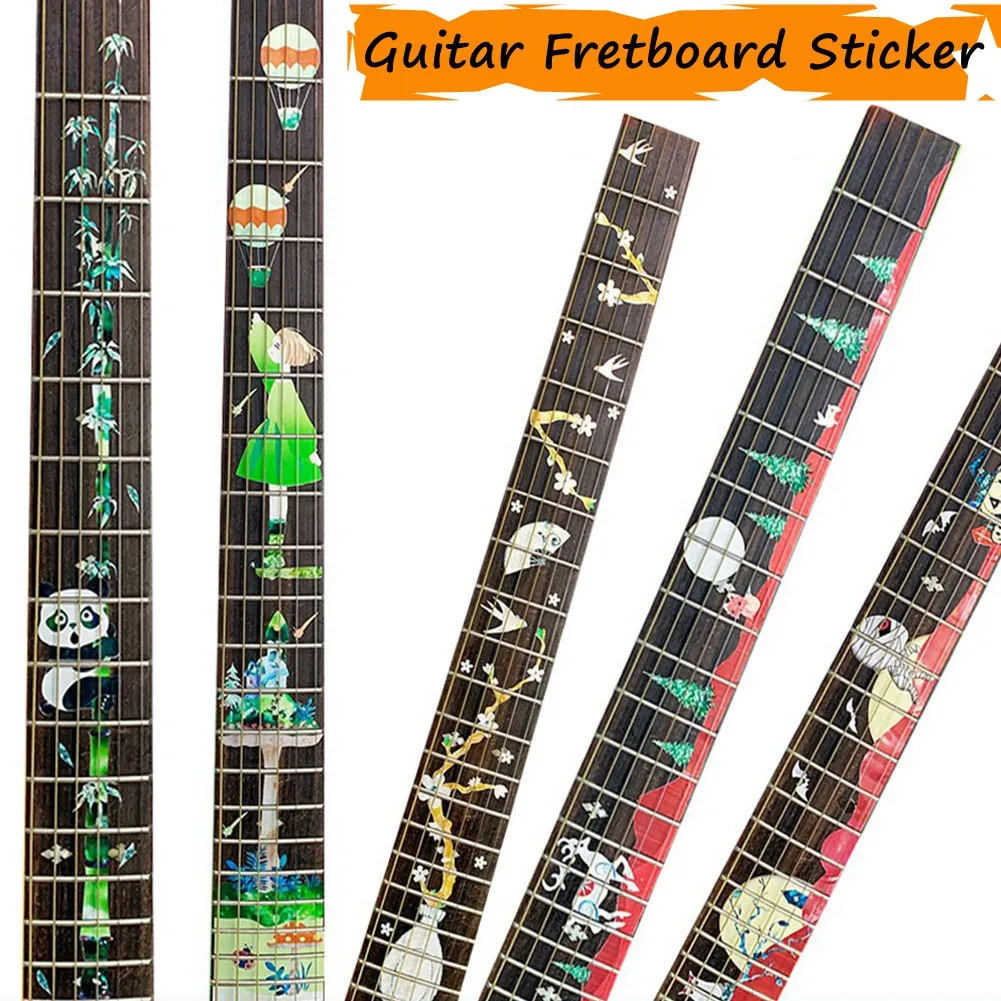 Guitar Fretboard Decals Inlay Sticker DIY Cool Style For Electric Acoustic Guitar Neck Headstock Guitarra Accessories Ultra Thin
Guitar Fretboard Decals Inlay Sticker DIY Cool Style For Electric Acoustic Guitar Neck Headstock Guitarra Accessories Ultra Thin