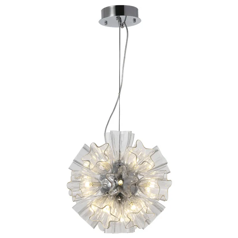 Modern Chandelier Flower Clear Metal Glass Pendant Light For Art Bar Restaurant Living Room Bedroom Home Decor Chandelier PA0595
Modern Chandelier Flower Clear Metal Glass Pendant Light For Art Bar Restaurant Living Room Bedroom Home Decor Chandelier PA0595