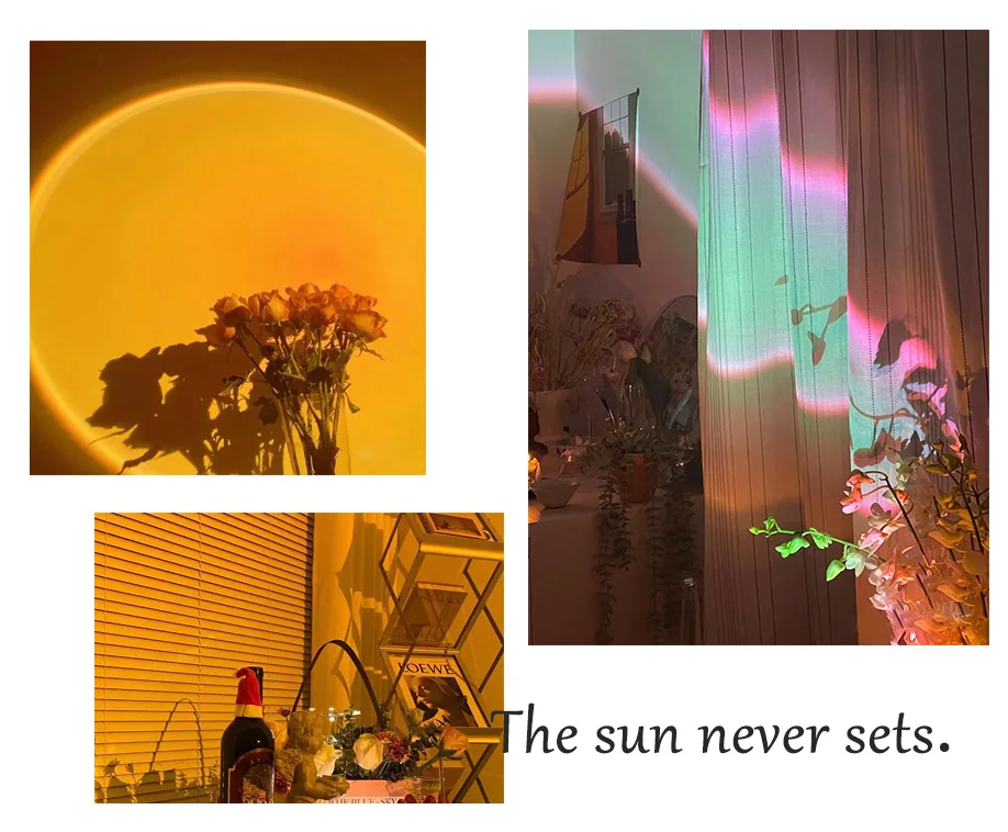 2021 Rainbow Sunset Projector Atmosphere Button Background Wall Decoration Projected Lamp Home Coffe Shop Colorful Light D24
2021 Rainbow Sunset Projector Atmosphere Button Background Wall Decoration Projected Lamp Home Coffe Shop Colorful Light D24
