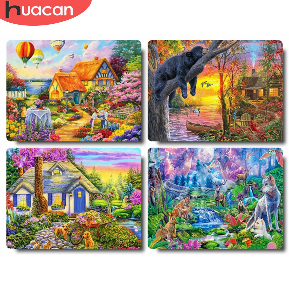 HUACAN Coloring By Numbers Town Landscape HandPainted Wall Art Unique Gift Painting By Number Garden Children's Room Decor
HUACAN Coloring By Numbers Town Landscape HandPainted Wall Art Unique Gift Painting By Number Garden Children's Room Decor