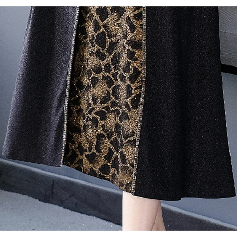 2021 Autumn Vintage Black Leopard Midi Dresses Korean 4XL Plus Size Long Sleeve Maxi Women Dresses Classy Bodycon Party Vestidos
2021 Autumn Vintage Black Leopard Midi Dresses Korean 4XL Plus Size Long Sleeve Maxi Women Dresses Classy Bodycon Party Vestidos