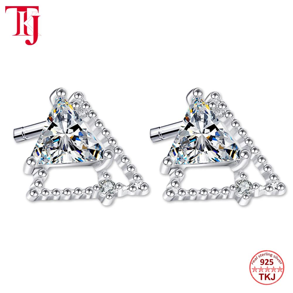 Silver Jewelry with 10mm Triangle Geometry Stud Earrings for Women Hypoallergenic Natural Zirconia Stone
Silver Jewelry with 10mm Triangle Geometry Stud Earrings for Women Hypoallergenic Natural Zirconia Stone