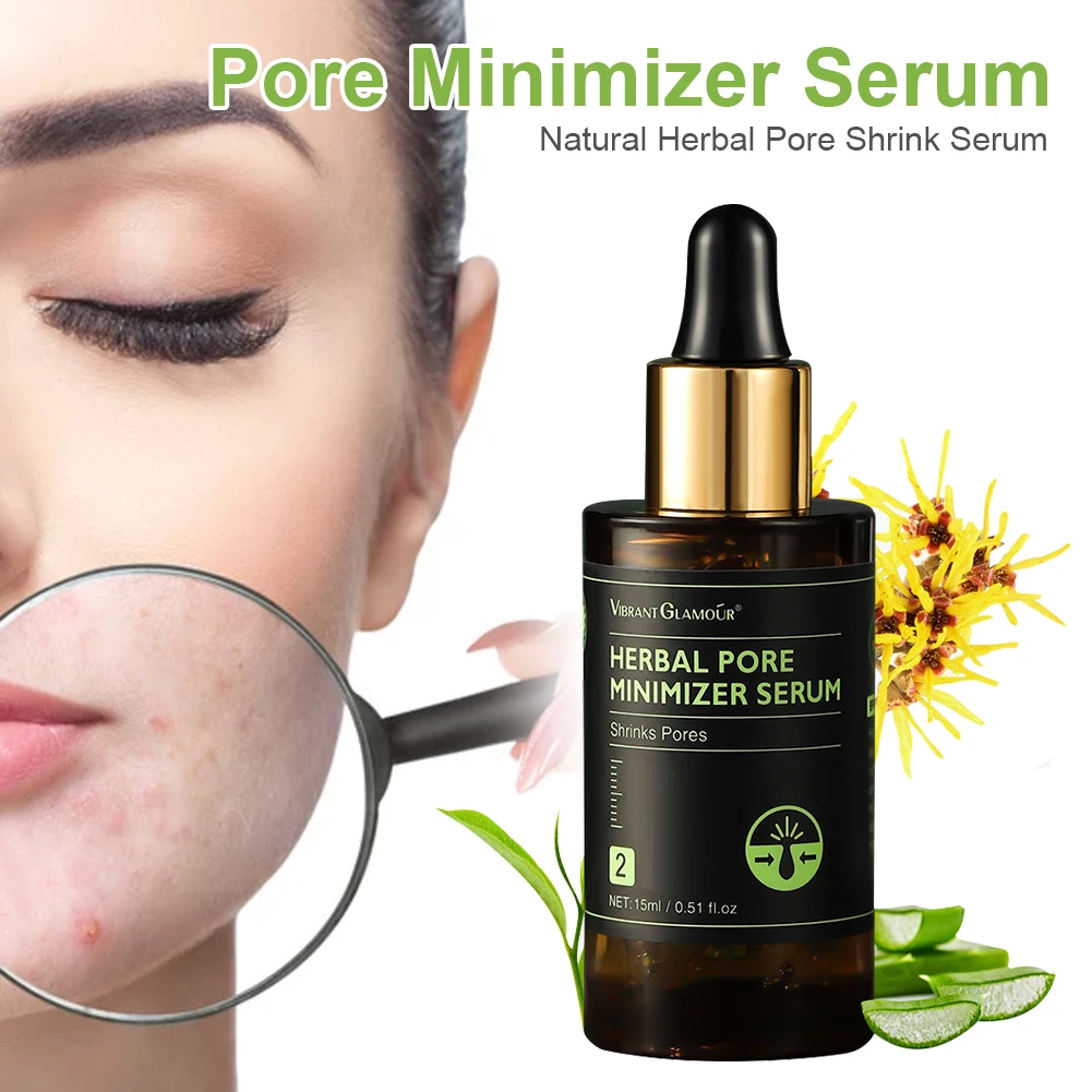 15ml Pore Minimizer Serum Natural Herbal Pore Shrink Serum Remove Blackheads Moisturize Pores Treatment Essence
15ml Pore Minimizer Serum Natural Herbal Pore Shrink Serum Remove Blackheads Moisturize Pores Treatment Essence