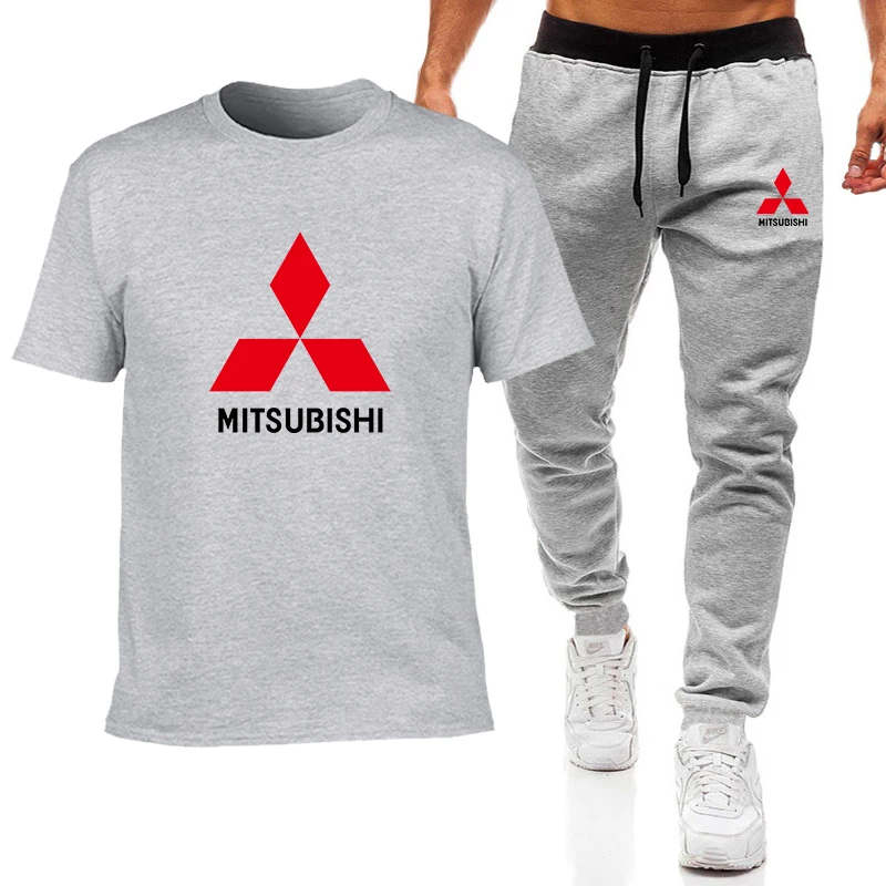 Mitsubishi spring and summer men's printed round neck cotton short sleeve + sports and leisure trousers two-piece suit G13
Mitsubishi spring and summer men's printed round neck cotton short sleeve + sports and leisure trousers two-piece suit G13