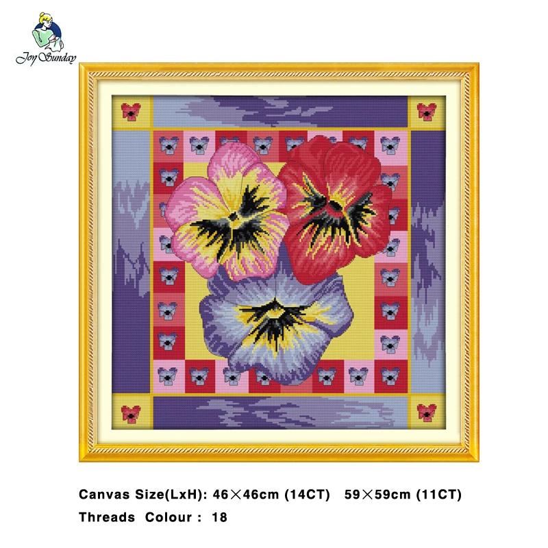 Pansy Flowers Painting 14CT 11CT Counted Cross Stitch Kits Embroidery Sets Needlework Sets Home Decor
Pansy Flowers Painting 14CT 11CT Counted Cross Stitch Kits Embroidery Sets Needlework Sets Home Decor