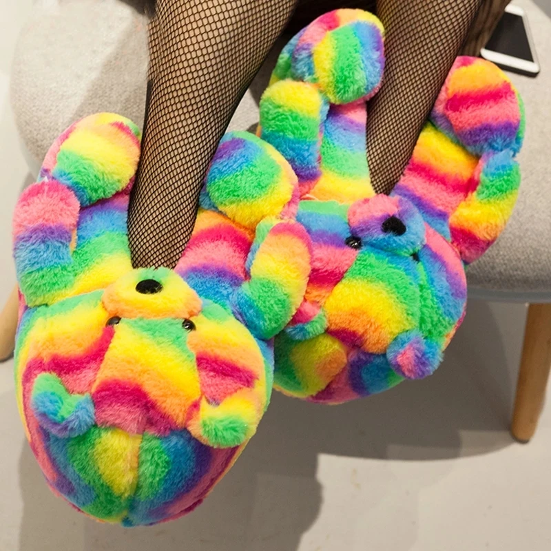 Designer Mother And Baby Teddy Bear Slippers Cartoon Cute Bear House Slipper Flurry Faux Fur Slides Woman Furry Flip Flop Shoes
Designer Mother And Baby Teddy Bear Slippers Cartoon Cute Bear House Slipper Flurry Faux Fur Slides Woman Furry Flip Flop Shoes