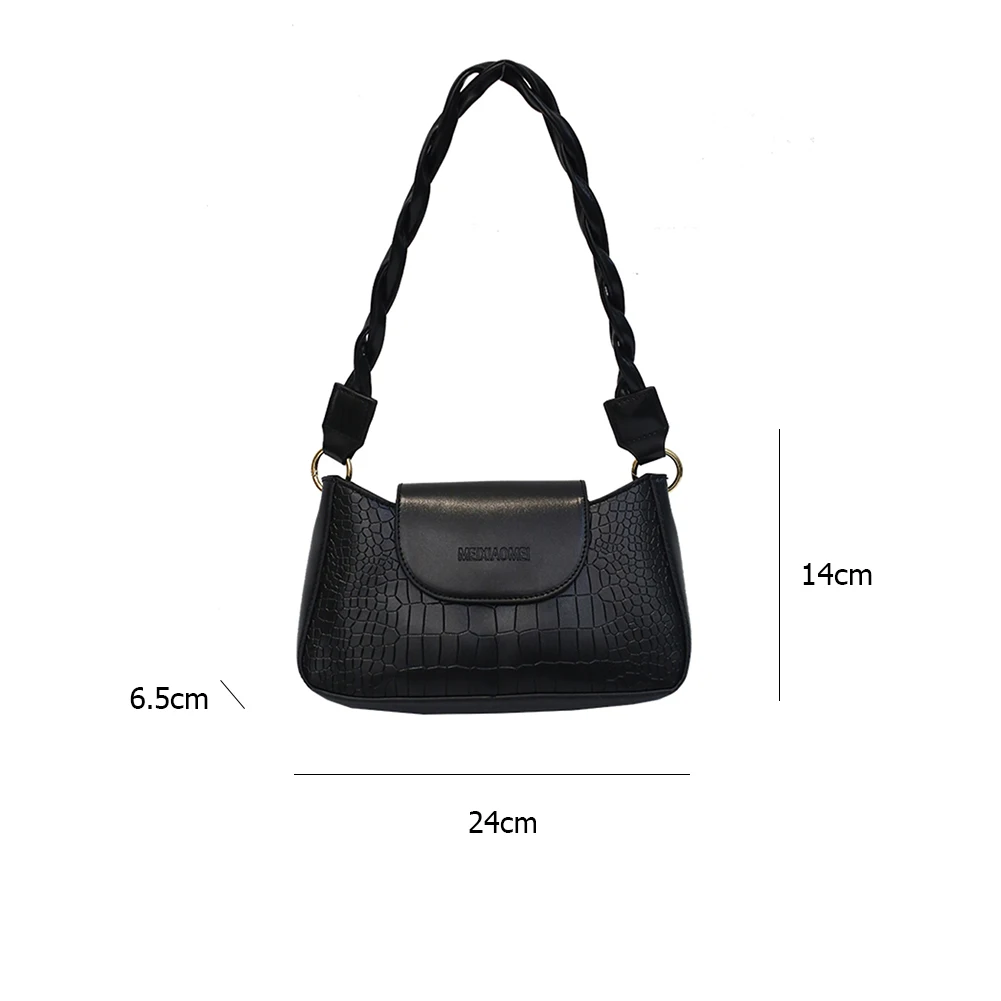 Fashion Alligator Pattern Handbag Totes Women Casual Small PU Leather Underarm Shoulder Bags Travel Street Shopping Purse
Fashion Alligator Pattern Handbag Totes Women Casual Small PU Leather Underarm Shoulder Bags Travel Street Shopping Purse