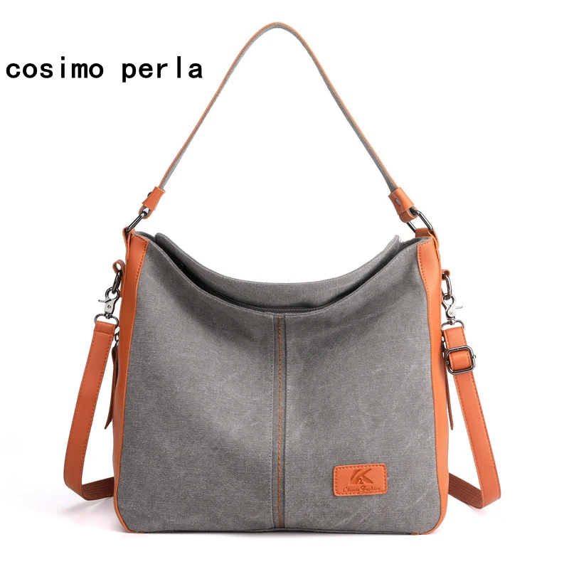 Casual Simple Women Canvas Handbags Large Capacity PU Patchwork Crossbody Bags Solid Color Ladies Fashion Shoulder Bag
Casual Simple Women Canvas Handbags Large Capacity PU Patchwork Crossbody Bags Solid Color Ladies Fashion Shoulder Bag