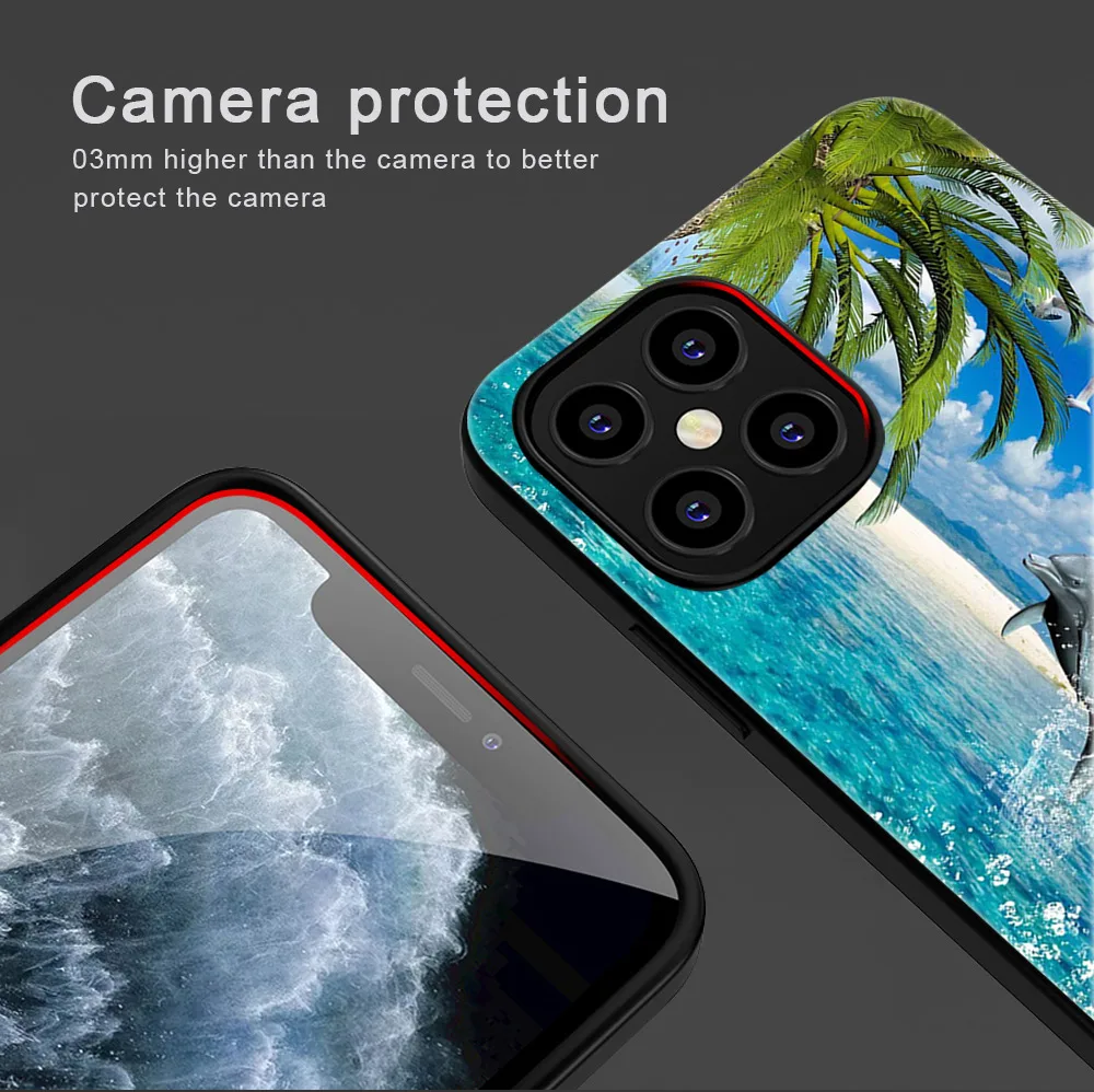 Landscape Phone Case For iPhone 11 12 Pro Max mini XR X XS Max 7 8 6S Plus SE 2020 Phone Cases Soft TPU Black Cover Coque Leaves 
Landscape Phone Case For iPhone 11 12 Pro Max mini XR X XS Max 7 8 6S Plus SE 2020 Phone Cases Soft TPU Black Cover Coque Leaves