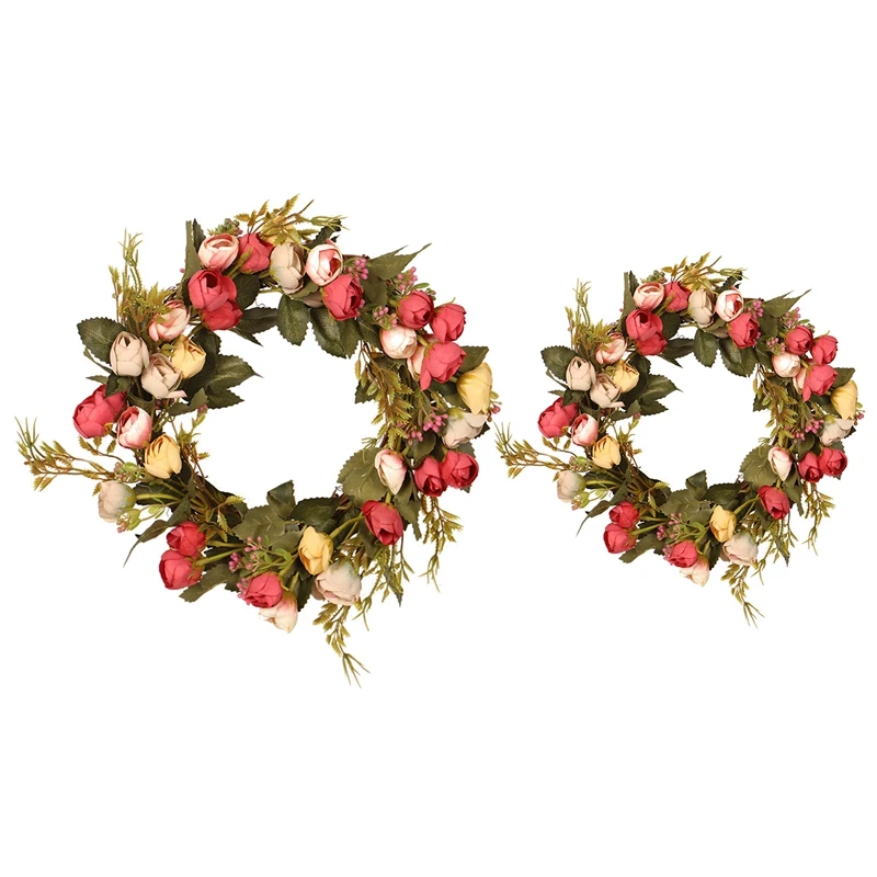 Artificial Rose Flower Wreath with Elegant Best for Front Door Wedding Birthday Party Wall Window Home Decor
Artificial Rose Flower Wreath with Elegant Best for Front Door Wedding Birthday Party Wall Window Home Decor