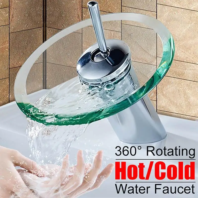 Chrome Polished Glass Edge Faucet Bathroom Waterfall Basin Sink Faucet Mixer Tap Cold And Hot Water Deck Mounted
Chrome Polished Glass Edge Faucet Bathroom Waterfall Basin Sink Faucet Mixer Tap Cold And Hot Water Deck Mounted