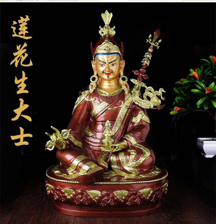 GOOD HUGE LARGE BUDDHA HOME PROTECTION # TIBETAN BUDDHISM PADMASAMBHAVA GURU RINPOCHE BUDDHA GILDING STATUE 51CM 
GOOD HUGE LARGE BUDDHA HOME PROTECTION # TIBETAN BUDDHISM PADMASAMBHAVA GURU RINPOCHE BUDDHA GILDING STATUE 51CM