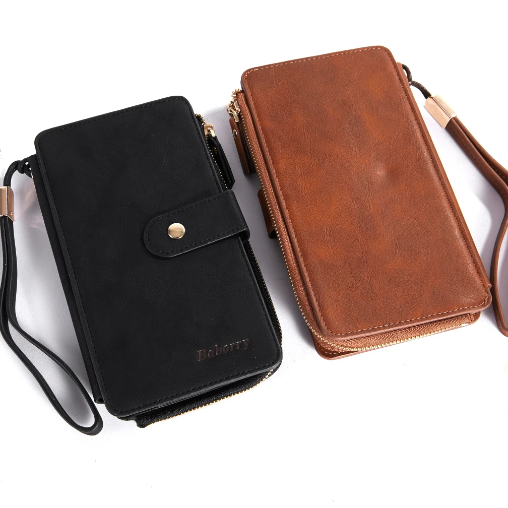 Baborry Men Wallets Multi-Functional Purse Male Mid-Long Wallet Clutch PU Leather Zipper Wallet Men Business Male Wallet Coin
Baborry Men Wallets Multi-Functional Purse Male Mid-Long Wallet Clutch PU Leather Zipper Wallet Men Business Male Wallet Coin
