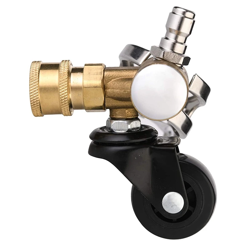 Undercarriage Cleaner Swivel Wheel for Pressure Washer, Underbody Car Wash, 1/4 Inch Quick Connector, 4000 PSI
Undercarriage Cleaner Swivel Wheel for Pressure Washer, Underbody Car Wash, 1/4 Inch Quick Connector, 4000 PSI