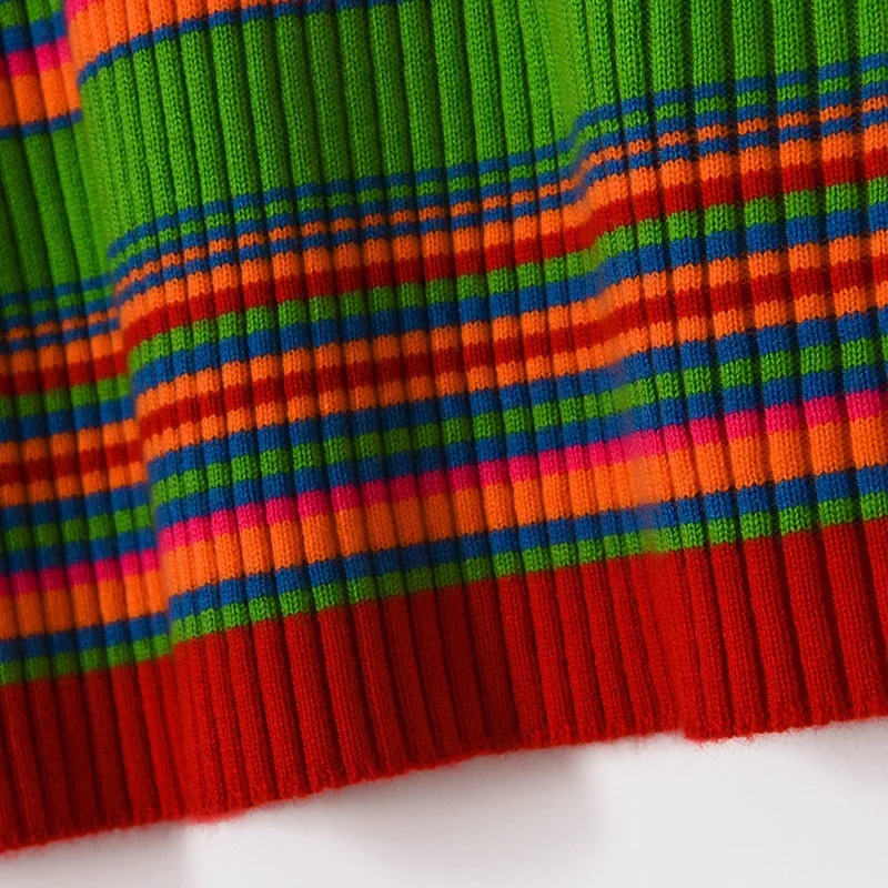 2021 summer women fashion multi-color striped long knitted dresses short sleeve o-neck slim bodycon sweater dress A423 
2021 summer women fashion multi-color striped long knitted dresses short sleeve o-neck slim bodycon sweater dress A423