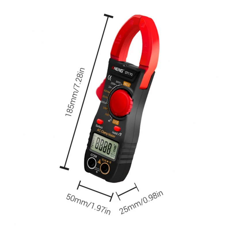High Accuracy Clamp Meter Amp Meter True RMS Multimeter Auto-ranging Volt Tester Capacitance Resistance Diodes Meter 
High Accuracy Clamp Meter Amp Meter True RMS Multimeter Auto-ranging Volt Tester Capacitance Resistance Diodes Meter