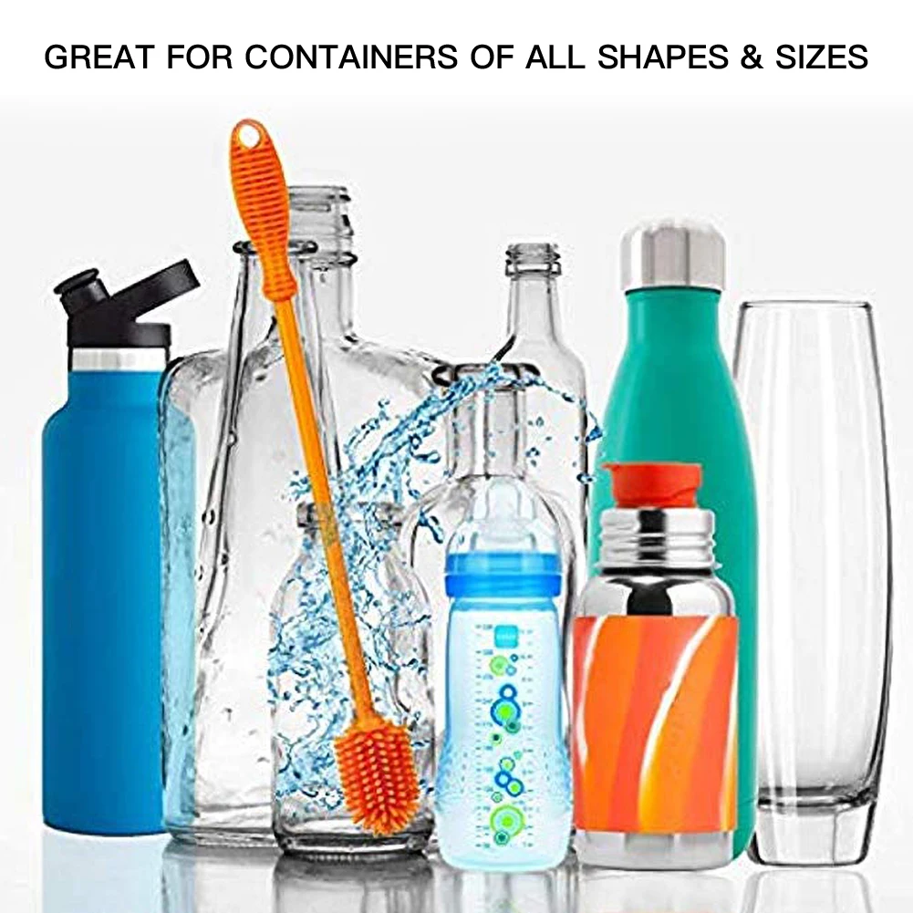 Silicone baby bottle brush cleaning brush multi-function handle bottle washing brush glass cup cleaning tool round brush
Silicone baby bottle brush cleaning brush multi-function handle bottle washing brush glass cup cleaning tool round brush
