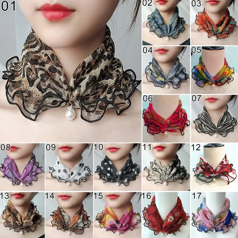 NEW Styles Pearl Lace Variety Scarf Dropshipping Pearl Decoration Gold Thread Lace Summer Women Elegant Ruffled Scarf
NEW Styles Pearl Lace Variety Scarf Dropshipping Pearl Decoration Gold Thread Lace Summer Women Elegant Ruffled Scarf