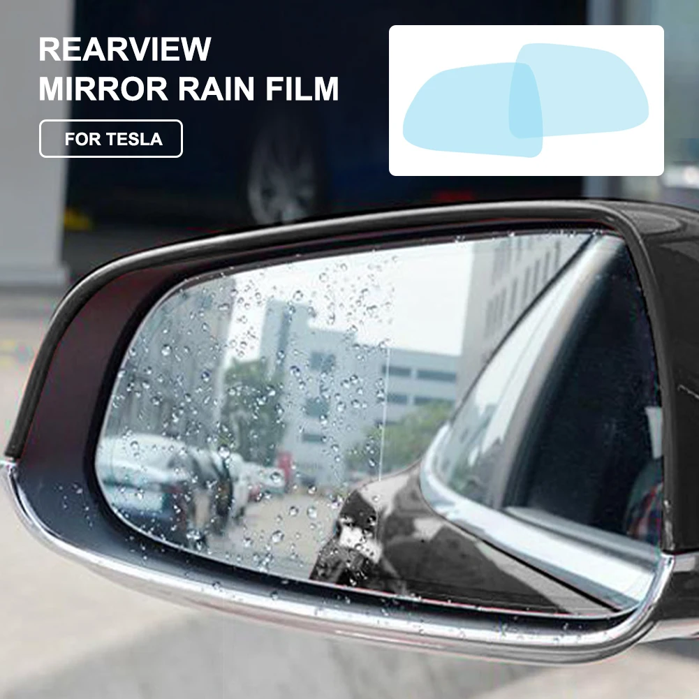 2pcs Car Rearview Mirror Film Protective Rainproof Anti-Fog Nano-Coated Hydrophilic Film for Tesla Model 3/Y/S/X Car Accessories
2pcs Car Rearview Mirror Film Protective Rainproof Anti-Fog Nano-Coated Hydrophilic Film for Tesla Model 3/Y/S/X Car Accessories