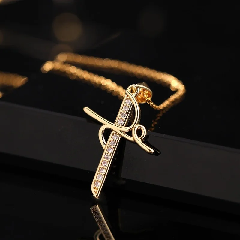 Fashion Luxurious Cross Pendants Dropshipping Gold Color Crystal Jesus Cross Pendant Necklace Jewelry For Men/Women Wholesale
Fashion Luxurious Cross Pendants Dropshipping Gold Color Crystal Jesus Cross Pendant Necklace Jewelry For Men/Women Wholesale