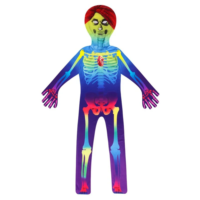 Colorful Skeleton Halloween Costumes For Kids Boys Carnival Role Play Party Performance Show
Colorful Skeleton Halloween Costumes For Kids Boys Carnival Role Play Party Performance Show