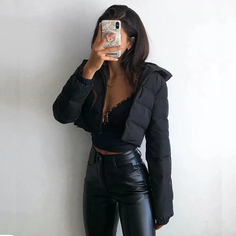 Women Winter Brown Bubble Quilted Coat Cotton Padd Zipper Parkas Bomber Jackets Long Sleeve Puffer Autumn Outerwear Crop Clothes
Women Winter Brown Bubble Quilted Coat Cotton Padd Zipper Parkas Bomber Jackets Long Sleeve Puffer Autumn Outerwear Crop Clothes