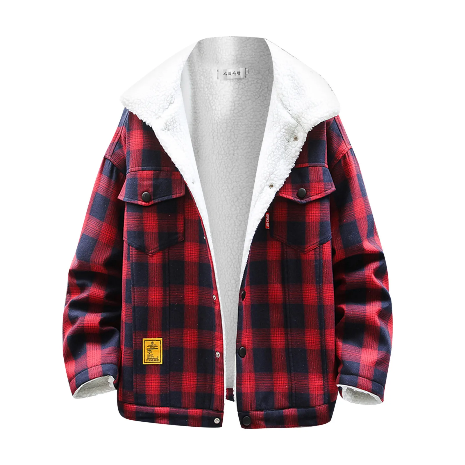 New Fashion Plaid jacket For Men Casual Loose Long Sleeve Outerwear Mens winter Turn-down Collar Buttoned-up Jacket veste homme
New Fashion Plaid jacket For Men Casual Loose Long Sleeve Outerwear Mens winter Turn-down Collar Buttoned-up Jacket veste homme