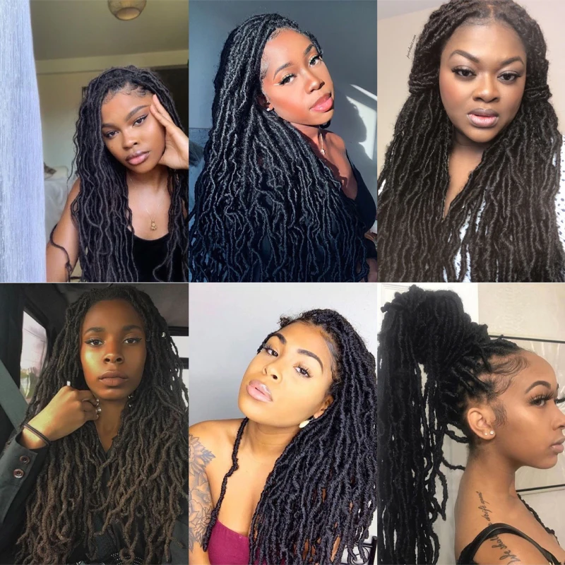 Nu Soft Locs Natural Curly Dreadlocks Hair Dark Omber Faux Locs Crochet Braids Hair 18" 21Strands/Pcs Synthetic Crochet Hair
Nu Soft Locs Natural Curly Dreadlocks Hair Dark Omber Faux Locs Crochet Braids Hair 18" 21Strands/Pcs Synthetic Crochet Hair