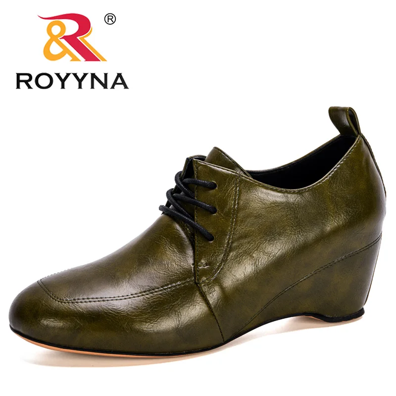 ROYYNA 2020 New Designers Wedge Casual Single Shoes Women Office Work Dress Shoes Ladies Increasing Height Lace Up Footwear
ROYYNA 2020 New Designers Wedge Casual Single Shoes Women Office Work Dress Shoes Ladies Increasing Height Lace Up Footwear
