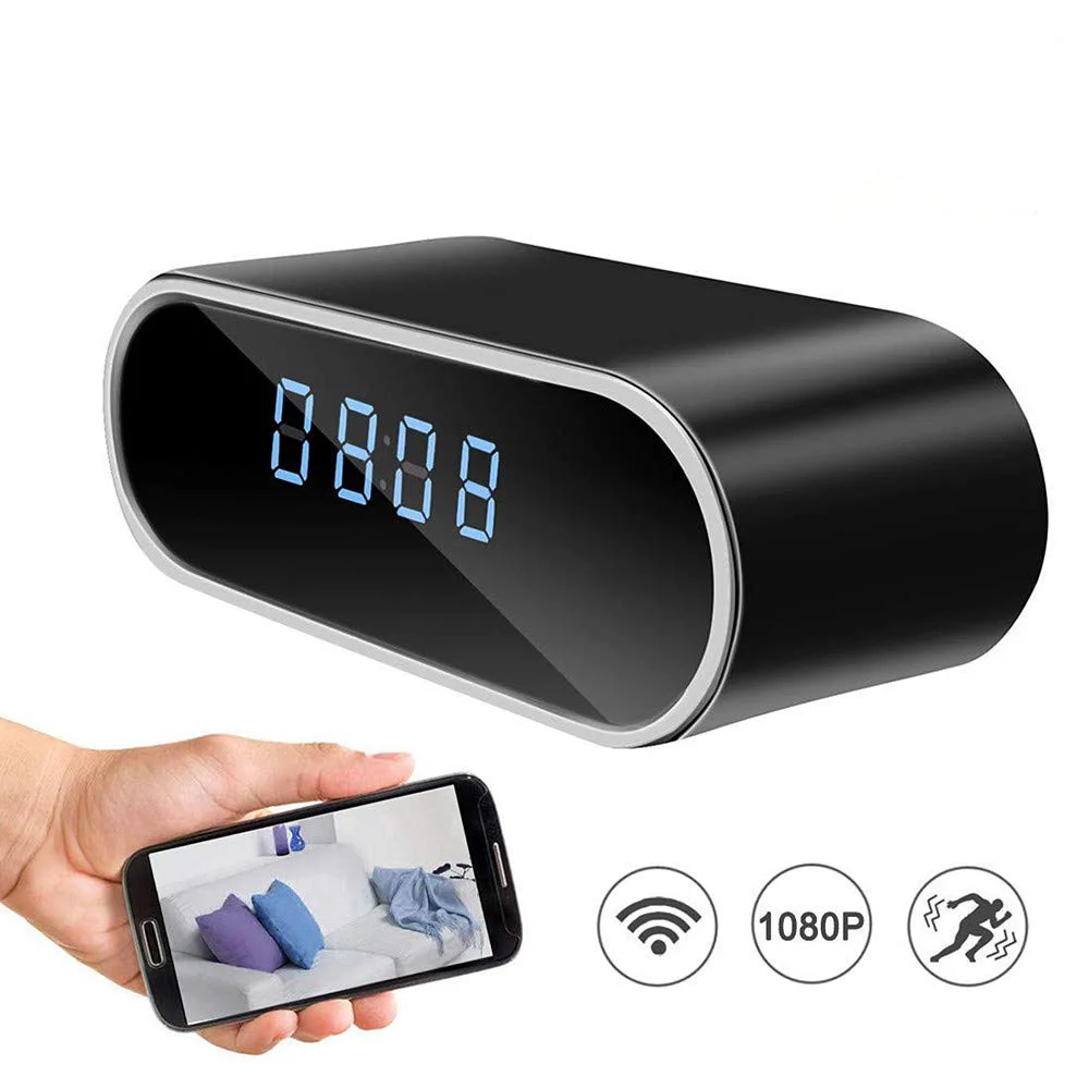 WiFi desktop clock camera 1080P HD IP P2P DVR monitoring motion detection alarm infrared night vision remote mini camera
WiFi desktop clock camera 1080P HD IP P2P DVR monitoring motion detection alarm infrared night vision remote mini camera
