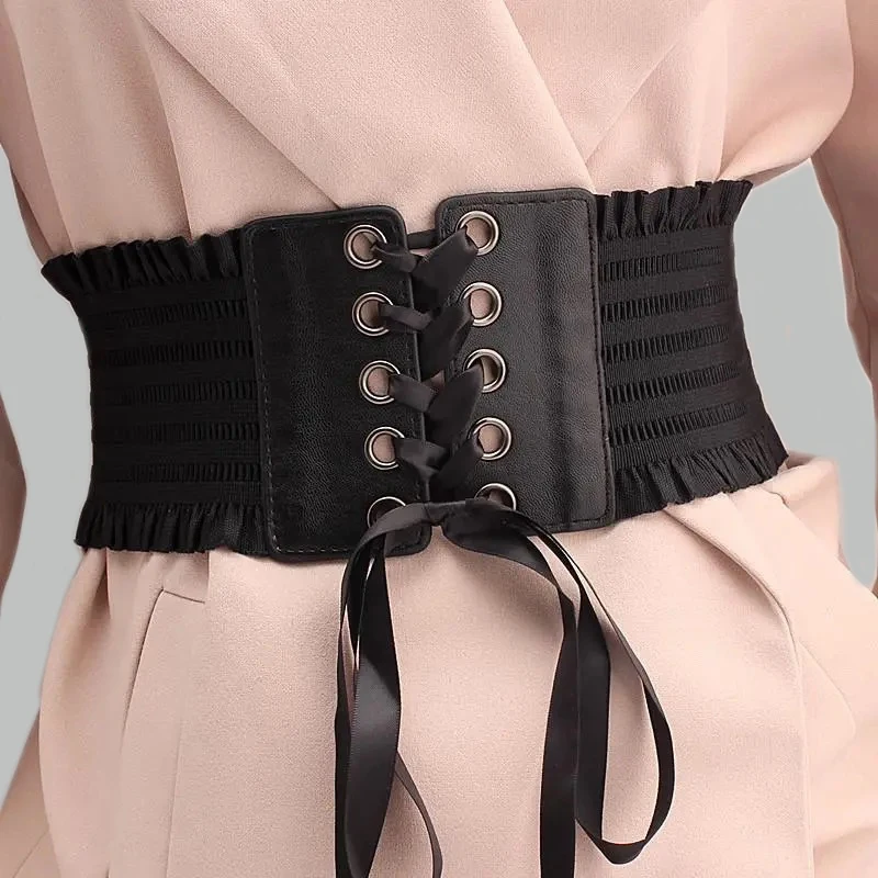 Goth Party Club Dress Belt Gothic Sexy Lace Up Women PU Leather Corset Fashion Vintage Slimming Elastic Girdle
Goth Party Club Dress Belt Gothic Sexy Lace Up Women PU Leather Corset Fashion Vintage Slimming Elastic Girdle