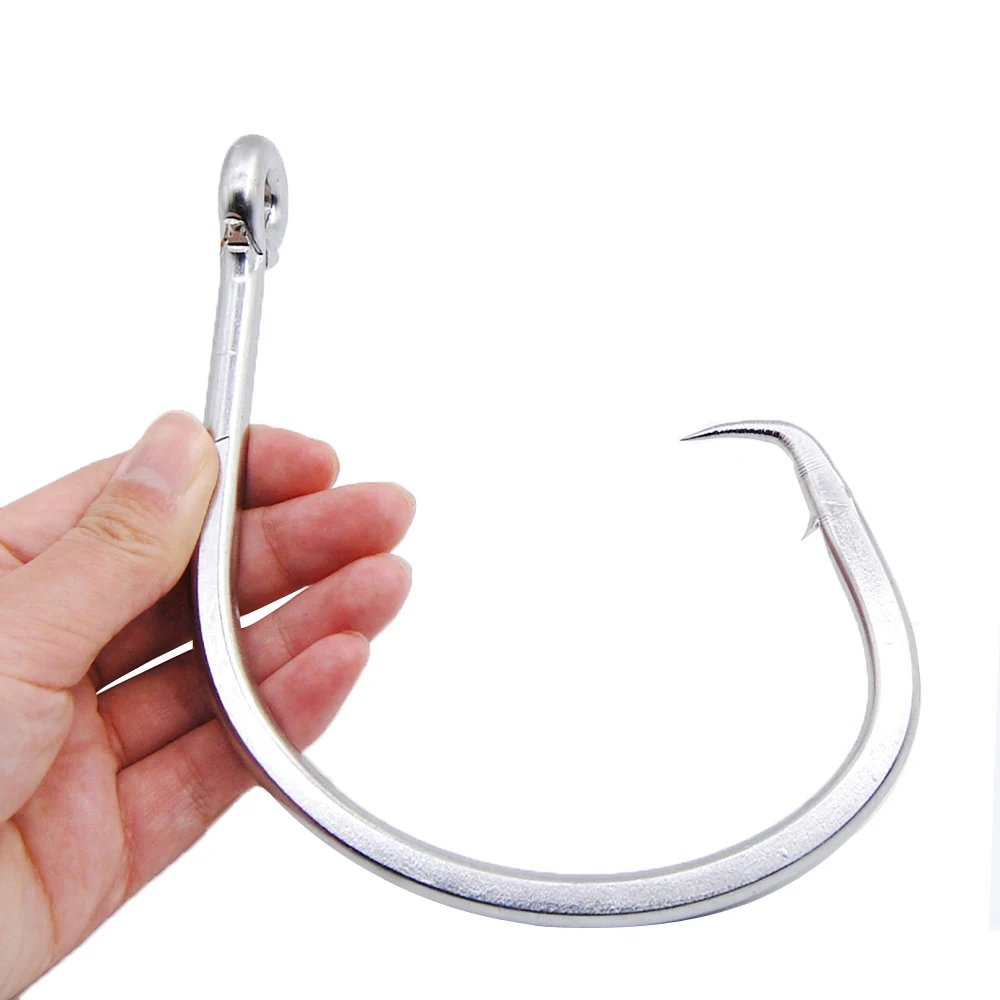 1PCS size 28/0 Stainless Steel Fishing Hook Large Strong Thick Big Fish Tuna fishhooks
1PCS size 28/0 Stainless Steel Fishing Hook Large Strong Thick Big Fish Tuna fishhooks