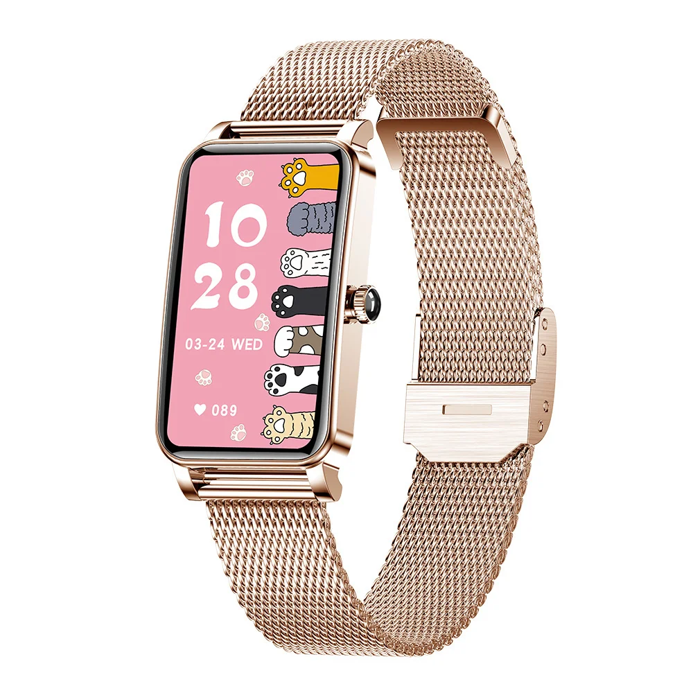Fashion Women Smart Watch Custom Dial Full Touch Screen IP68 Waterproof Smartwatch for Woman Lovely Bracelet Heart Rate Monitor
Fashion Women Smart Watch Custom Dial Full Touch Screen IP68 Waterproof Smartwatch for Woman Lovely Bracelet Heart Rate Monitor