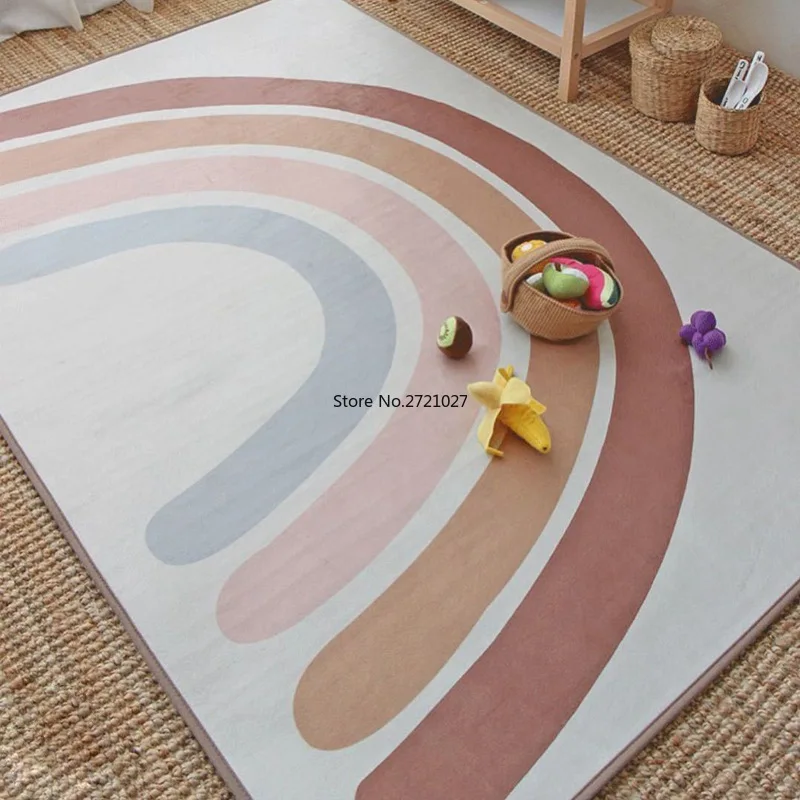 Cute Rainbow Carpet Crawling Mat Soft Carpets for Bedroom Living Room Anti-slip Floor Mats Kids Room Carpet Rugs Slide Mat
Cute Rainbow Carpet Crawling Mat Soft Carpets for Bedroom Living Room Anti-slip Floor Mats Kids Room Carpet Rugs Slide Mat