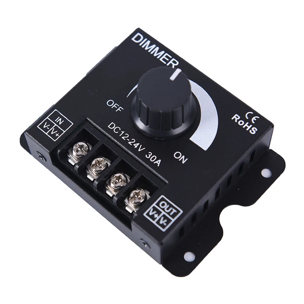 1PC DC 12V 24V 360W Adjustable Brightness Lamp Bulb Strip Driver Controller 30A LED Dimmer Single Color Light Power Supply
1PC DC 12V 24V 360W Adjustable Brightness Lamp Bulb Strip Driver Controller 30A LED Dimmer Single Color Light Power Supply
