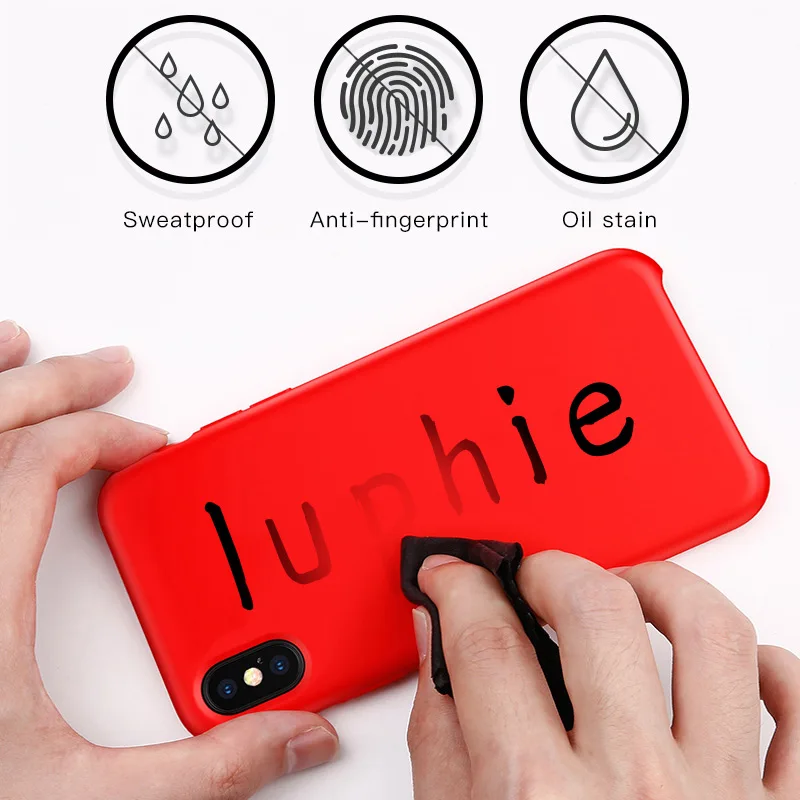 Оригинальный жидкий силиконовый чехол Luphie для iPhone 7 8 6 6S Plus X XS Max XR мягкий