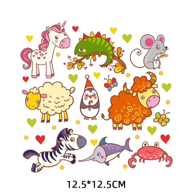 New Patch Cartoon Small Animal Combination Heat Transfer Patch T-shirt DIY Thermal Transfer Pattern Patches Iron on
New Patch Cartoon Small Animal Combination Heat Transfer Patch T-shirt DIY Thermal Transfer Pattern Patches Iron on