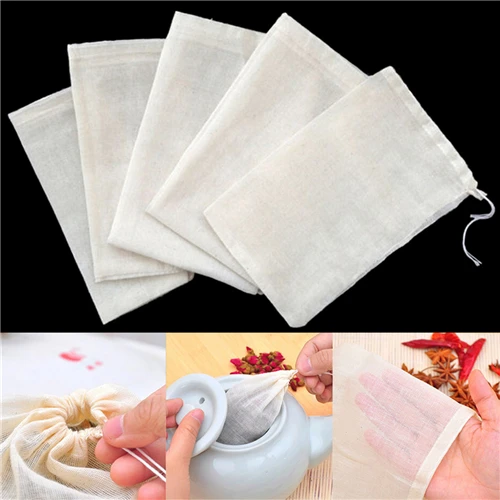1pc/10Pcs Tea Bags Cotton with String Heal Seal Bag Muslin Straining Bag for Tea Herb Bouquet Spice Coffee Pouches Tools Home
1pc/10Pcs Tea Bags Cotton with String Heal Seal Bag Muslin Straining Bag for Tea Herb Bouquet Spice Coffee Pouches Tools Home