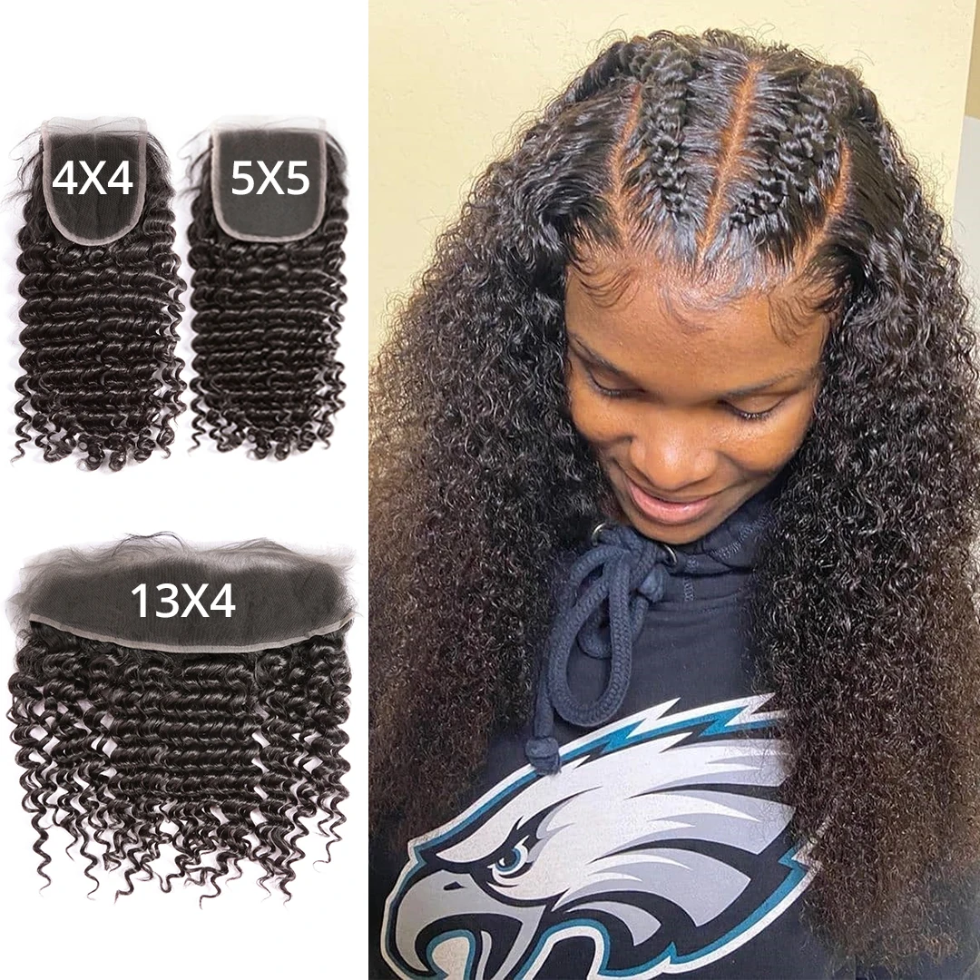 Invisible HD Lace Frontal Closure Deep Wave 5x5 Lace Closure Brazilian Curly Human Hair Melt Skin Preplucked Hairline Swiss Lace
Invisible HD Lace Frontal Closure Deep Wave 5x5 Lace Closure Brazilian Curly Human Hair Melt Skin Preplucked Hairline Swiss Lace