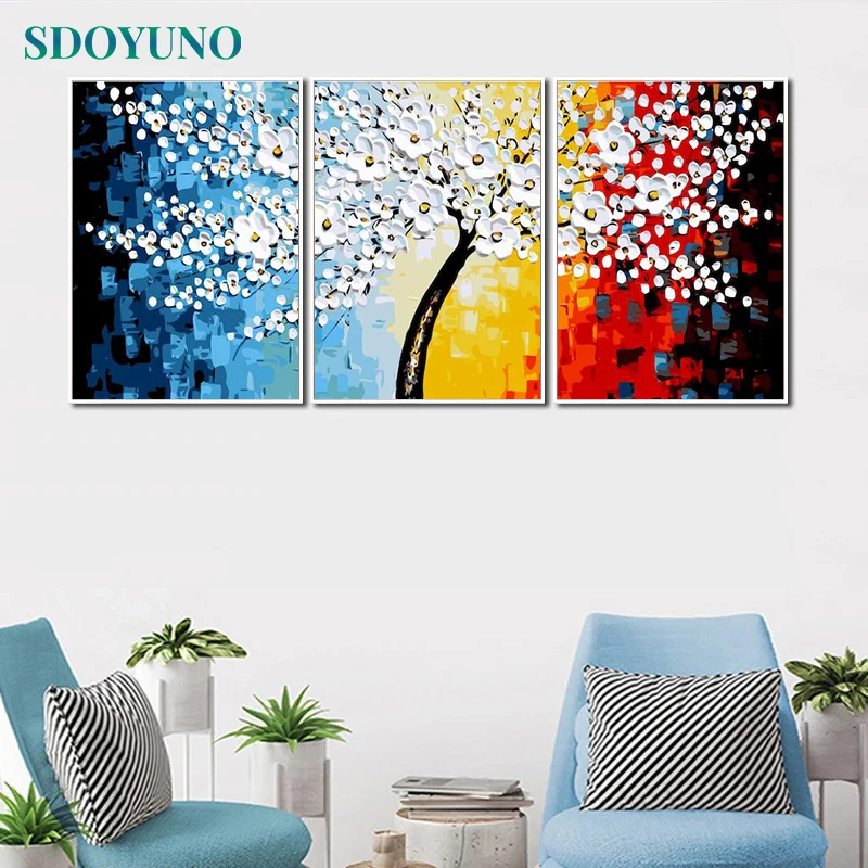 SDOYUNO 3Pcs 40x50cm Painting By Numbers For Adult Colorful Tree DIY Frameless Paint By Numbers On Canvas Handpainted Wall Art
SDOYUNO 3Pcs 40x50cm Painting By Numbers For Adult Colorful Tree DIY Frameless Paint By Numbers On Canvas Handpainted Wall Art