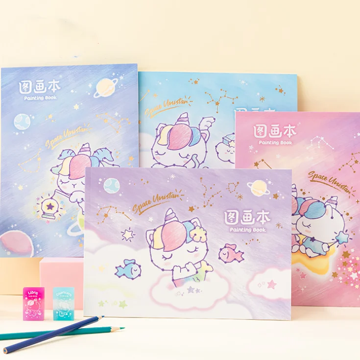 1PC Unicorn Cartoon Sketchbook Paper For Kids Drawing Painting Color Pencil Book Students School Art Supplies High Quality
1PC Unicorn Cartoon Sketchbook Paper For Kids Drawing Painting Color Pencil Book Students School Art Supplies High Quality