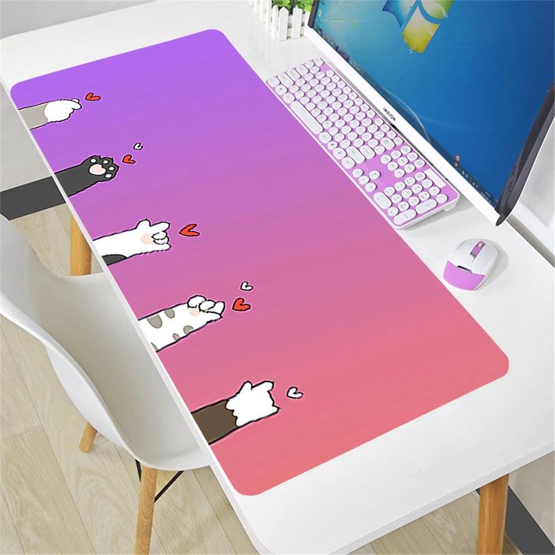 Игровой коврик для мыши, большой игровой компьютерный коврик для мыши, Настольный коврик для ПК, аниме розовый милый кошачьи лапы, коврик дл...
Игровой коврик для мыши, большой игровой компьютерный коврик для мыши, Настольный коврик для ПК, аниме розовый милый кошачьи лапы, коврик дл...