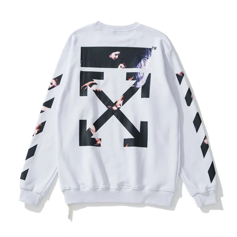 OFF Virgin OW Basic Couple WHITE Religious Arrow Long Sleeve Round Neck Men's and Women's Sweatshirt
OFF Virgin OW Basic Couple WHITE Religious Arrow Long Sleeve Round Neck Men's and Women's Sweatshirt