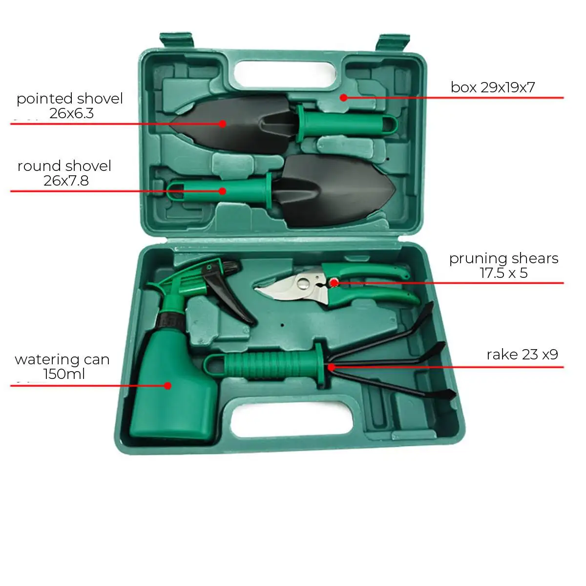 5Pcs Garden Plant Tool Set Lightweight Gardening Tools Kit Non-slip Handle Garden Tools For Weeding Digging
5Pcs Garden Plant Tool Set Lightweight Gardening Tools Kit Non-slip Handle Garden Tools For Weeding Digging