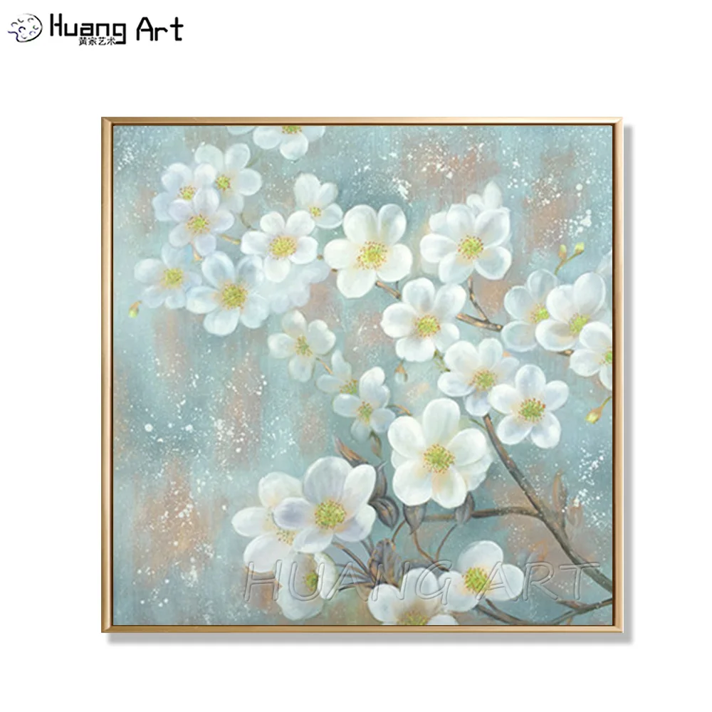 Hand-painted White Flower Oil Painting on Canvas Modern Snow White Plum Oil Painting for Wall Art Decor Handmade Flower Picture
Hand-painted White Flower Oil Painting on Canvas Modern Snow White Plum Oil Painting for Wall Art Decor Handmade Flower Picture