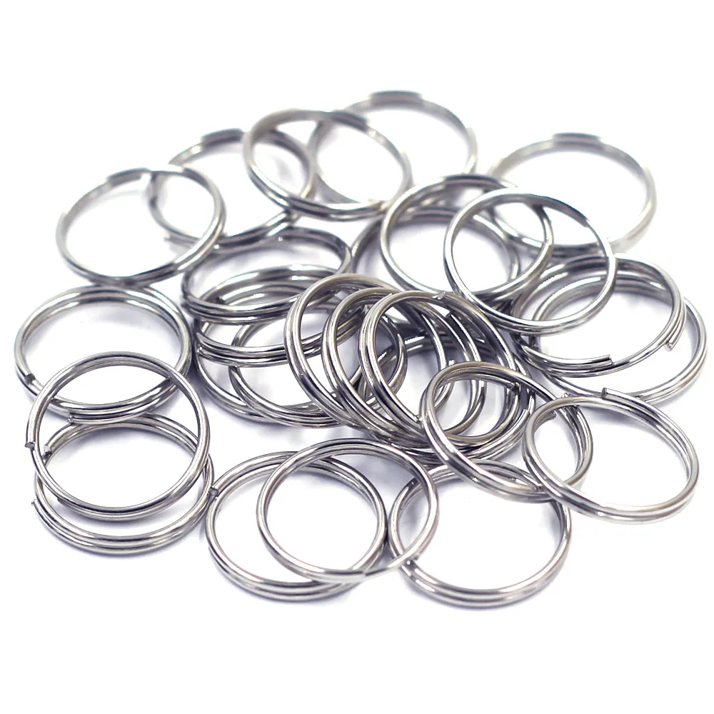

200Pcs Double Loops Open Split Jump Rings Round Alloy Silver Tone Jewelry DIY Findings 6mm