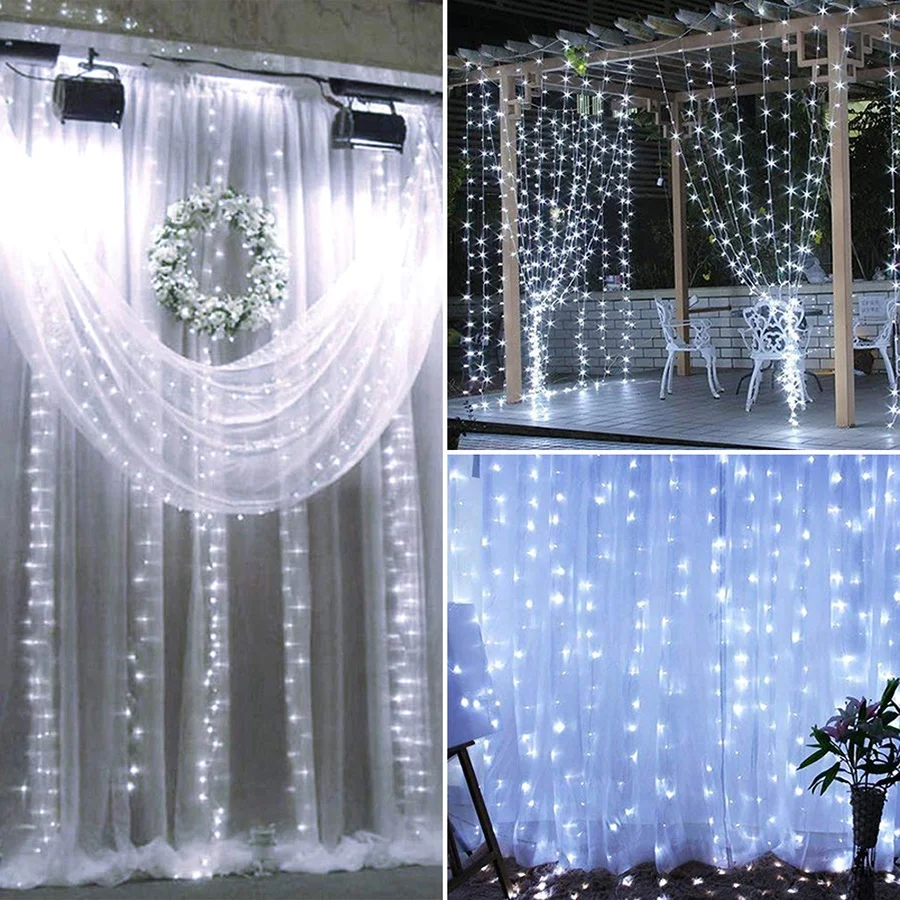 18M x 3M 1800-LED теплый белый светильник Романтический Рождество Открытый Свадебные украшения Шторы свет шнура светильник нам Стандартный белый
18M x 3M 1800-LED теплый белый светильник Романтический Рождество Открытый Свадебные украшения Шторы свет шнура светильник нам Стандартный белый