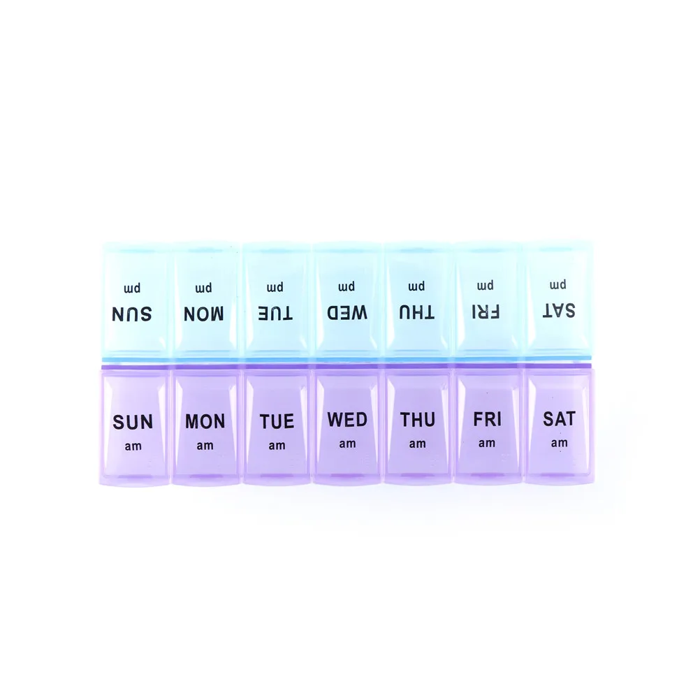 Weekly 7 Days 14 Compartments Pills Storage Box Holder Medicine Organizer Case Portable Health Care Pill Box
Weekly 7 Days 14 Compartments Pills Storage Box Holder Medicine Organizer Case Portable Health Care Pill Box