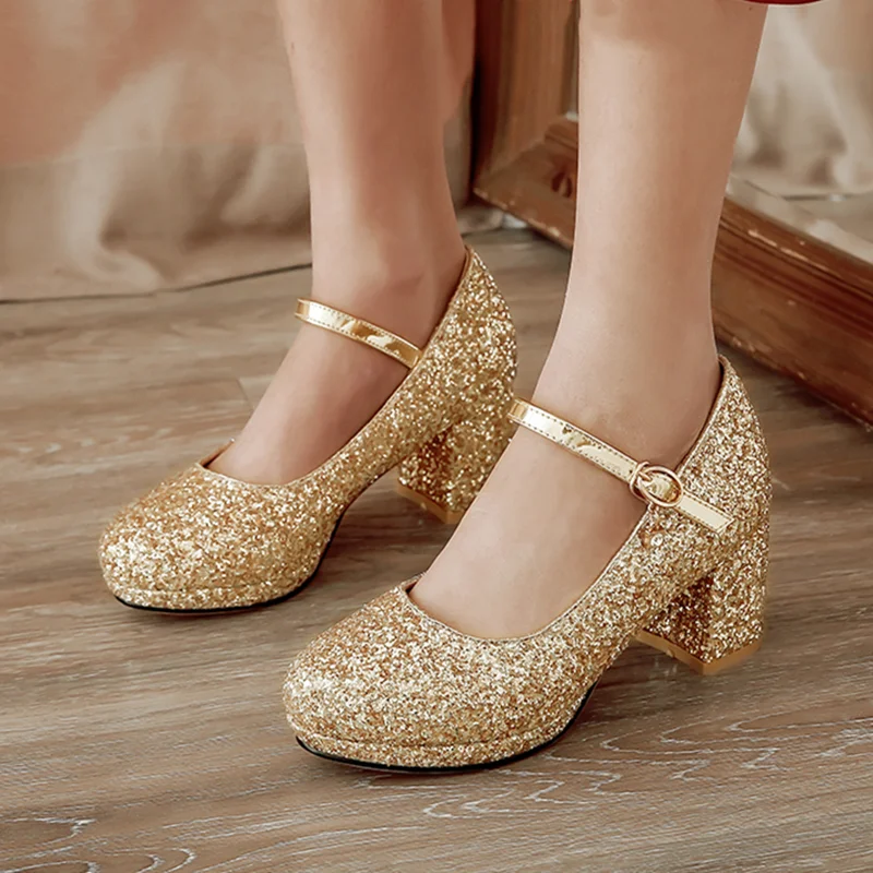 AGODOR sexy gold silver women mary jane shoes high heel platform bling glitter shoes woman big size
AGODOR sexy gold silver women mary jane shoes high heel platform bling glitter shoes woman big size